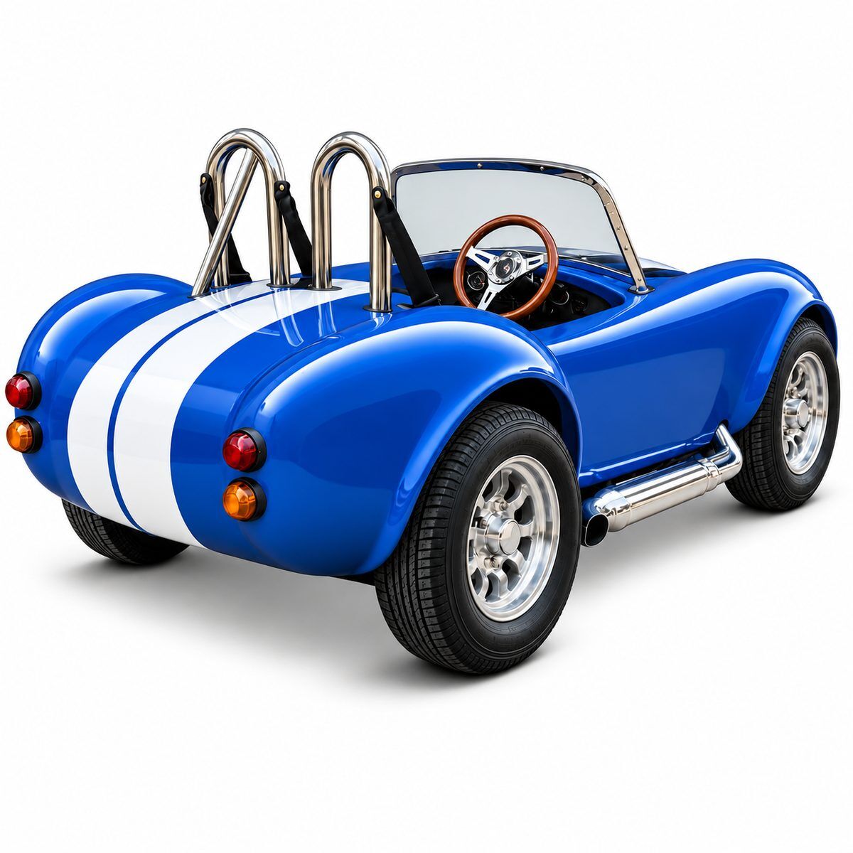 60 V Cobra Shelby detské elektrické autíčko v zelenej farbe – replika