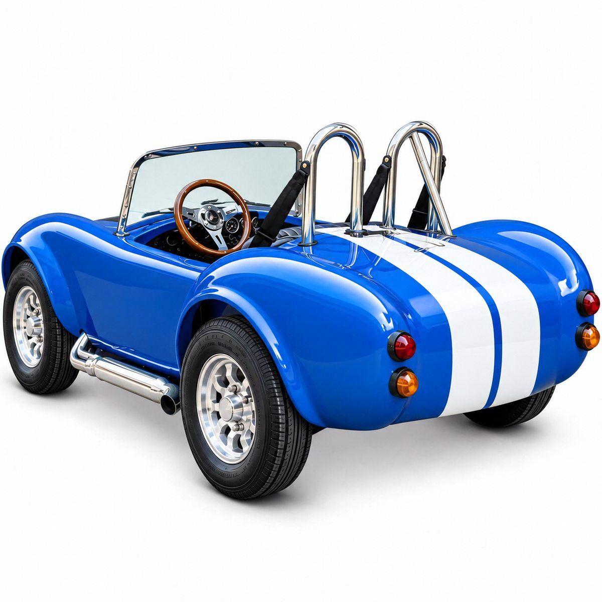 60 V Cobra Shelby detské elektrické autíčko v zelenej farbe – replika
