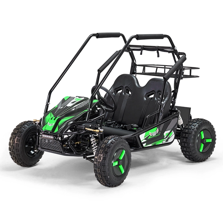 60V Elektro Kinder Buggy Gokart Zweisitzer 2000W Brushless grün