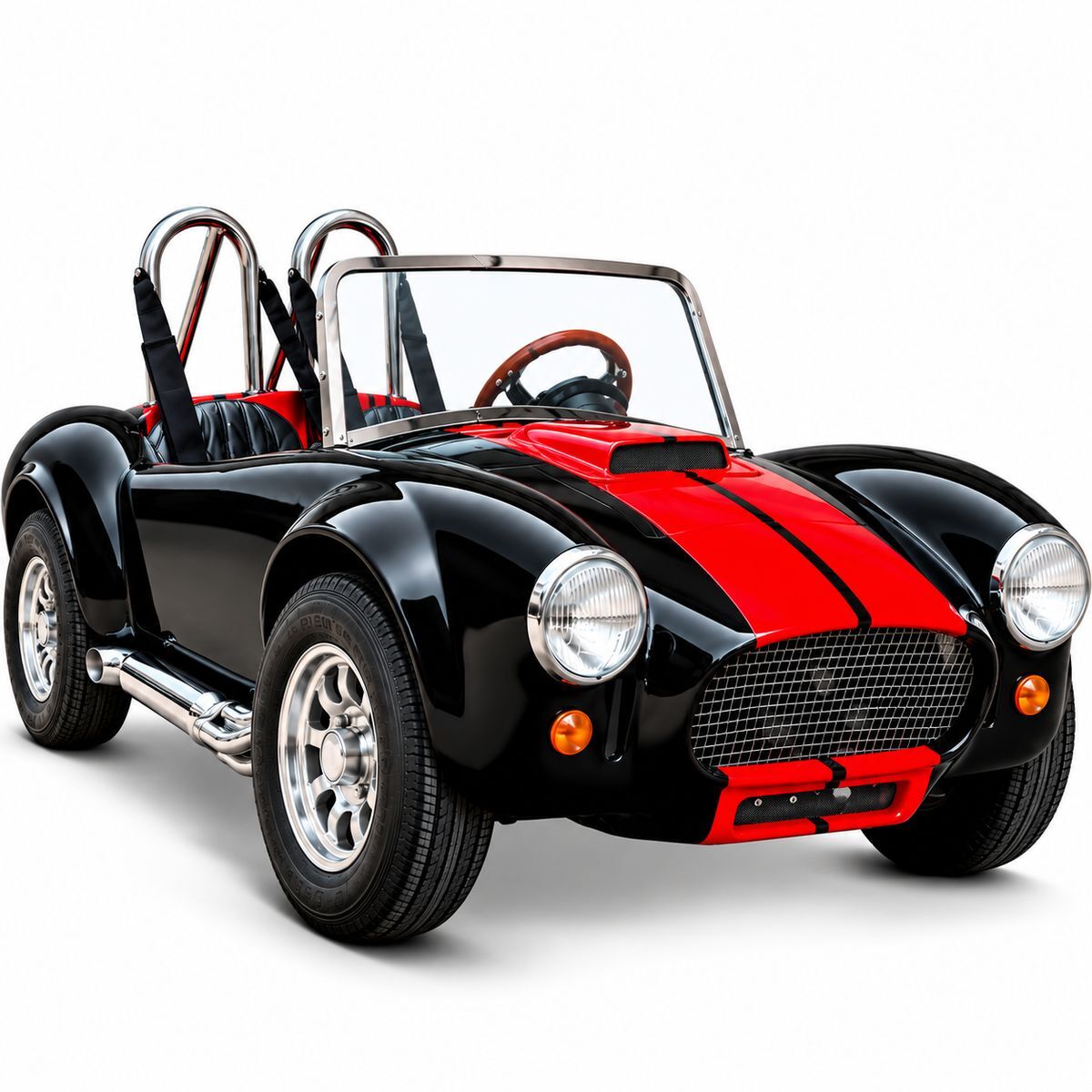 60V Cobra Shelby Kinder Elektroauto schwarz