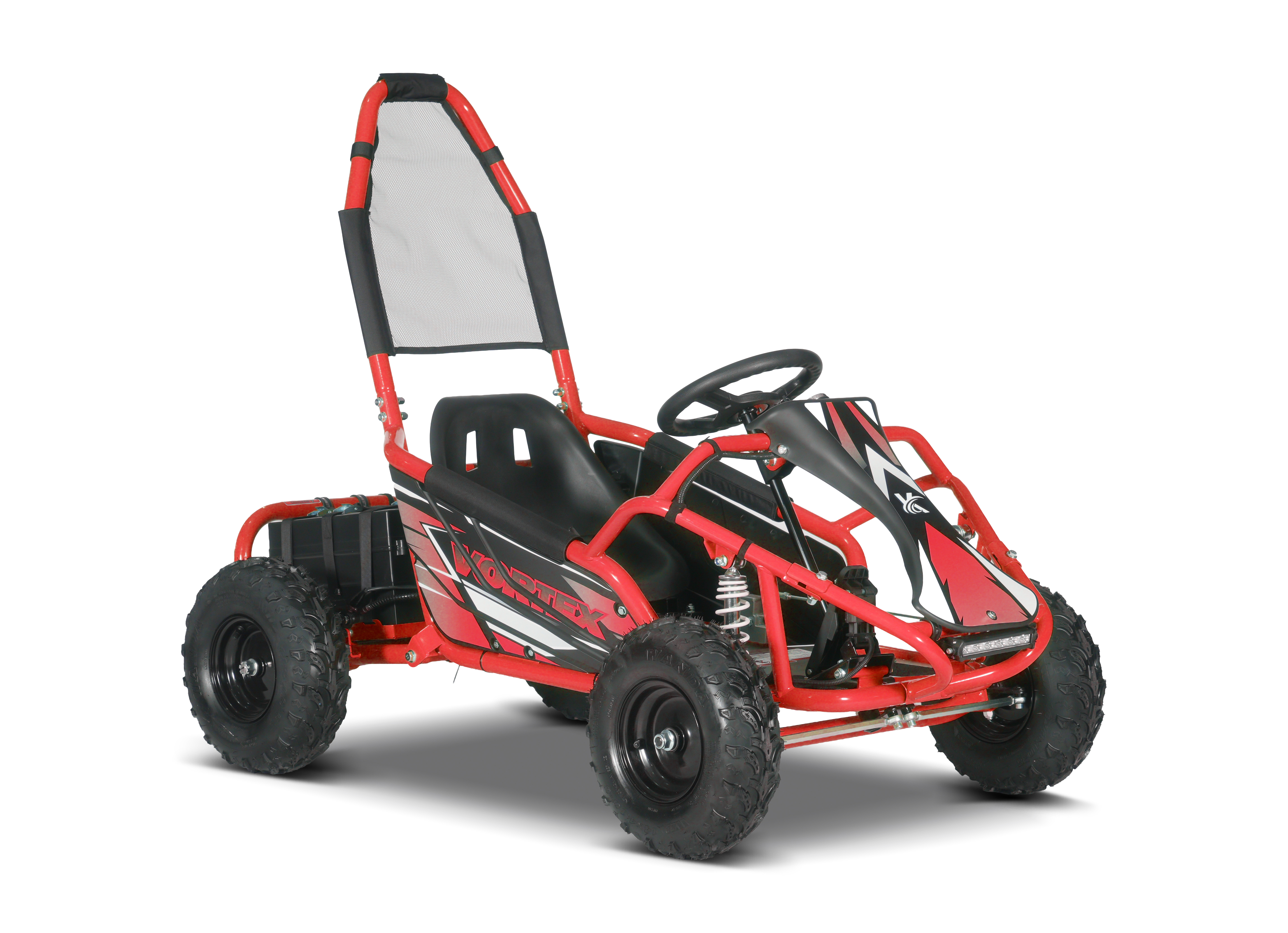 48V Elektro Kinder Gokart Buggy VORTEX rot 1000W Brushless