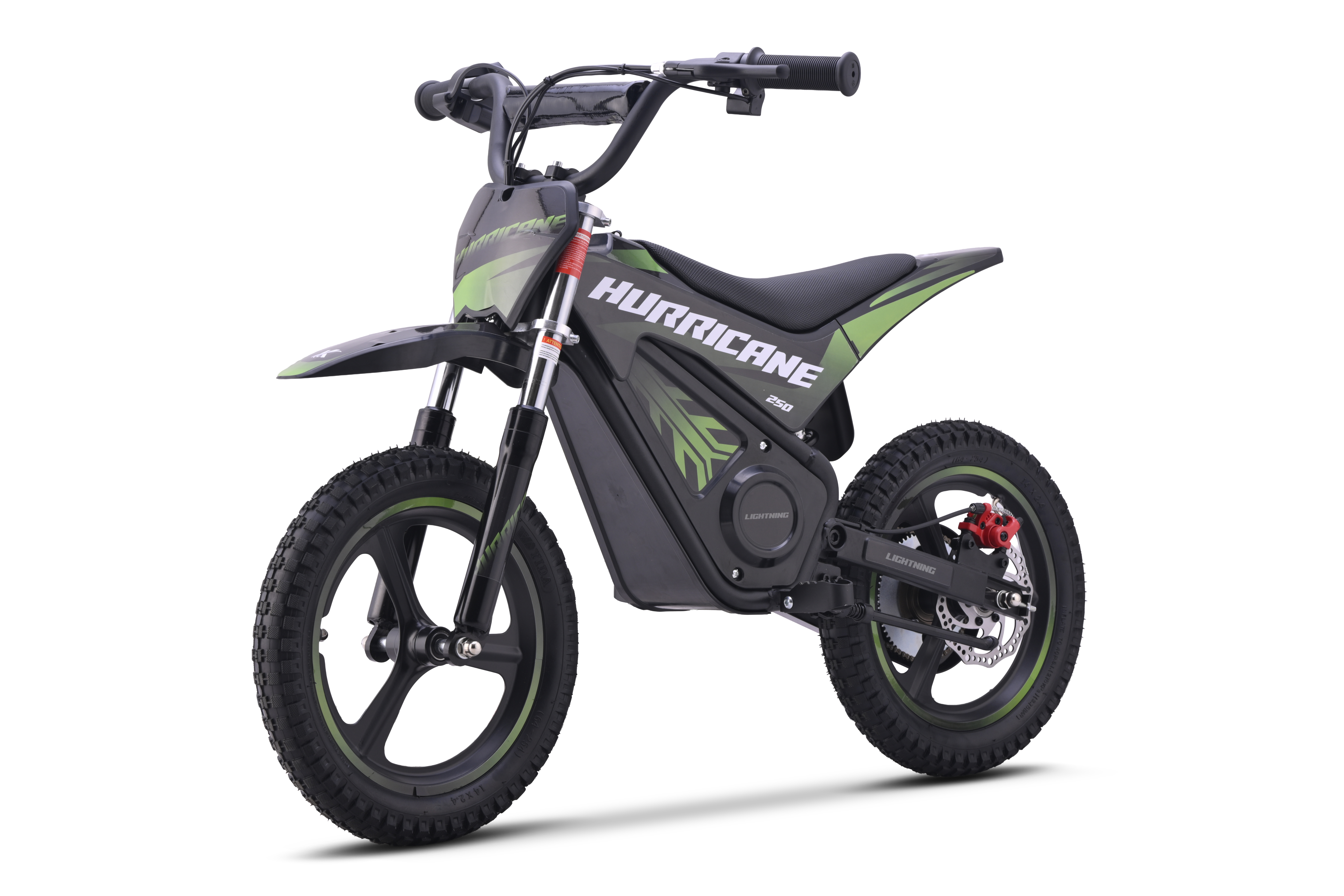 24V Elektro Kinder Moto Cross Dirt Bike HURRICANE 250 grün