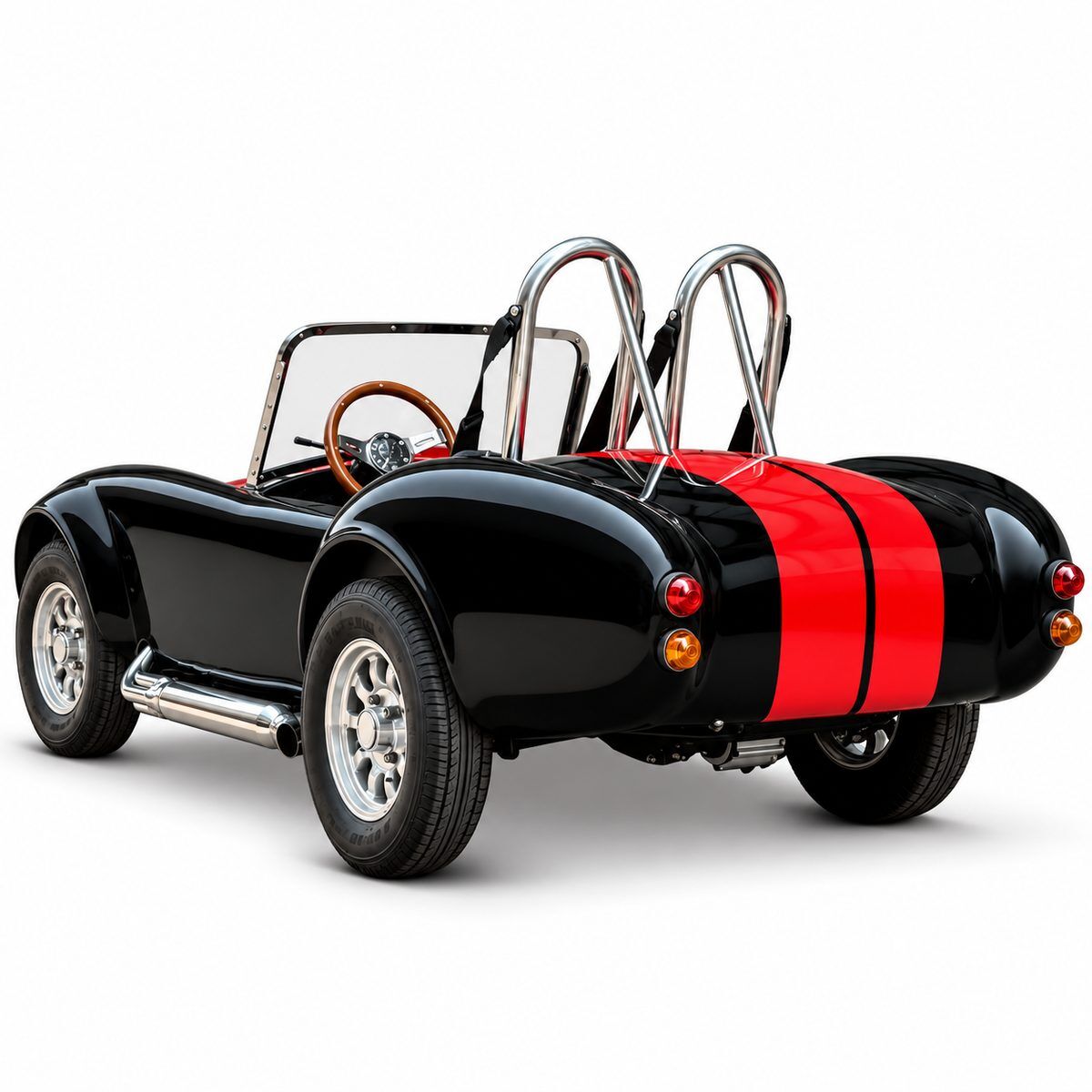 60V Cobra Shelby Kinder Elektroauto schwarz
