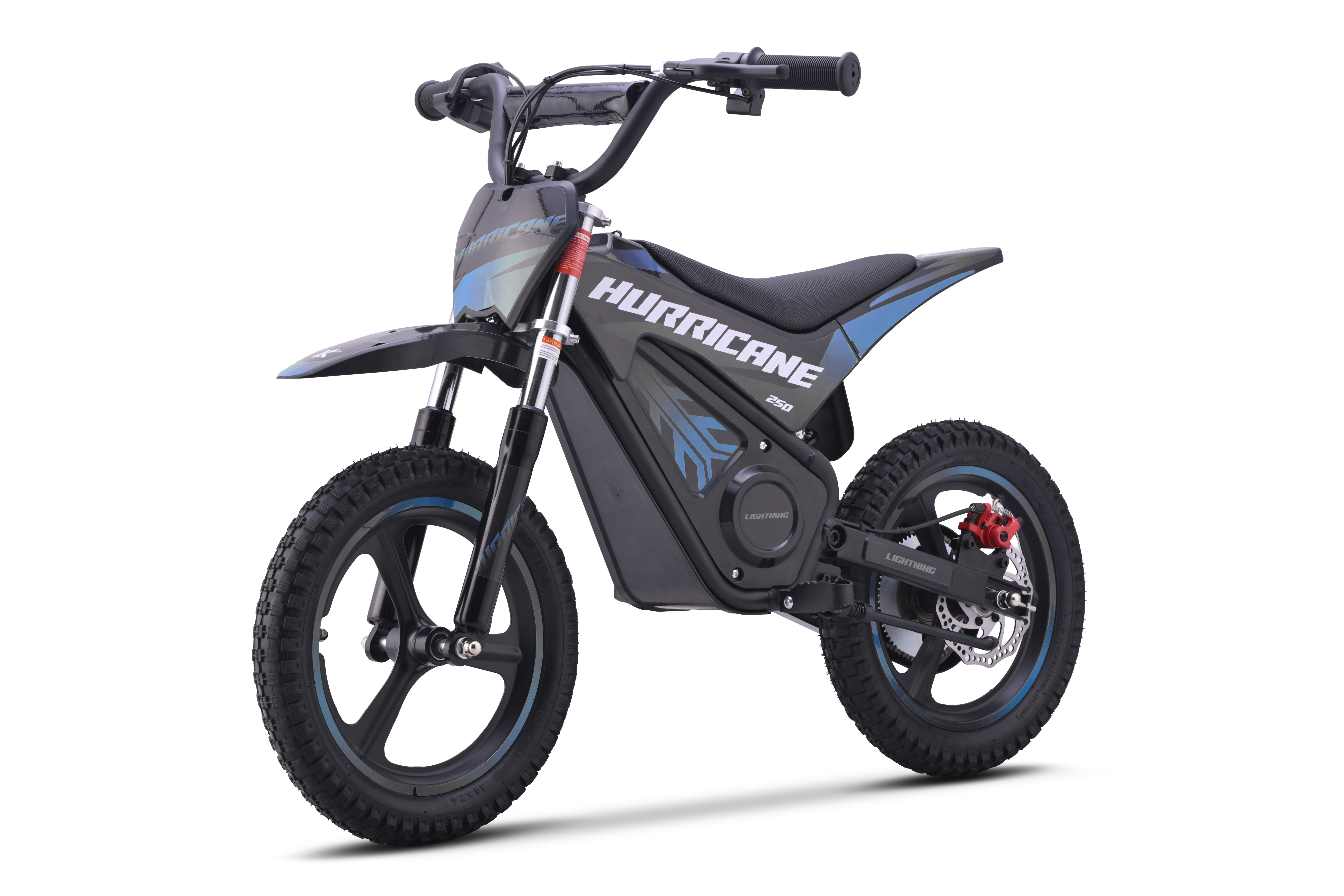 24V Elektro Kinder Moto Cross Dirt Bike HURRICANE 250 blau