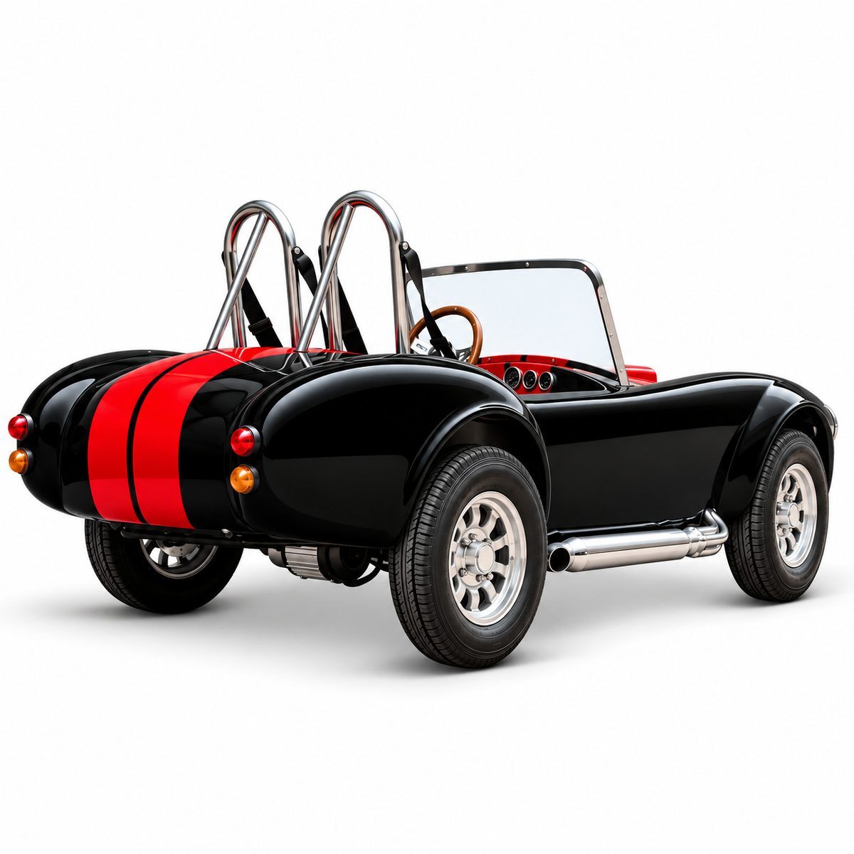 60V Cobra Shelby Kinder Elektroauto schwarz