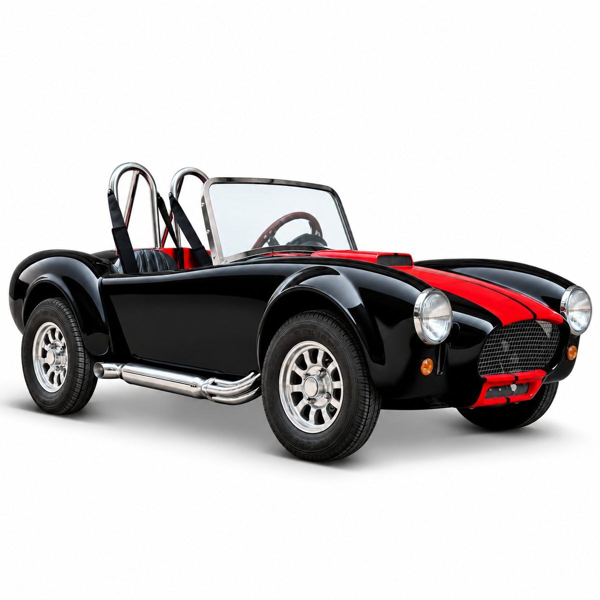 60V Cobra Shelby Kinder Elektroauto schwarz