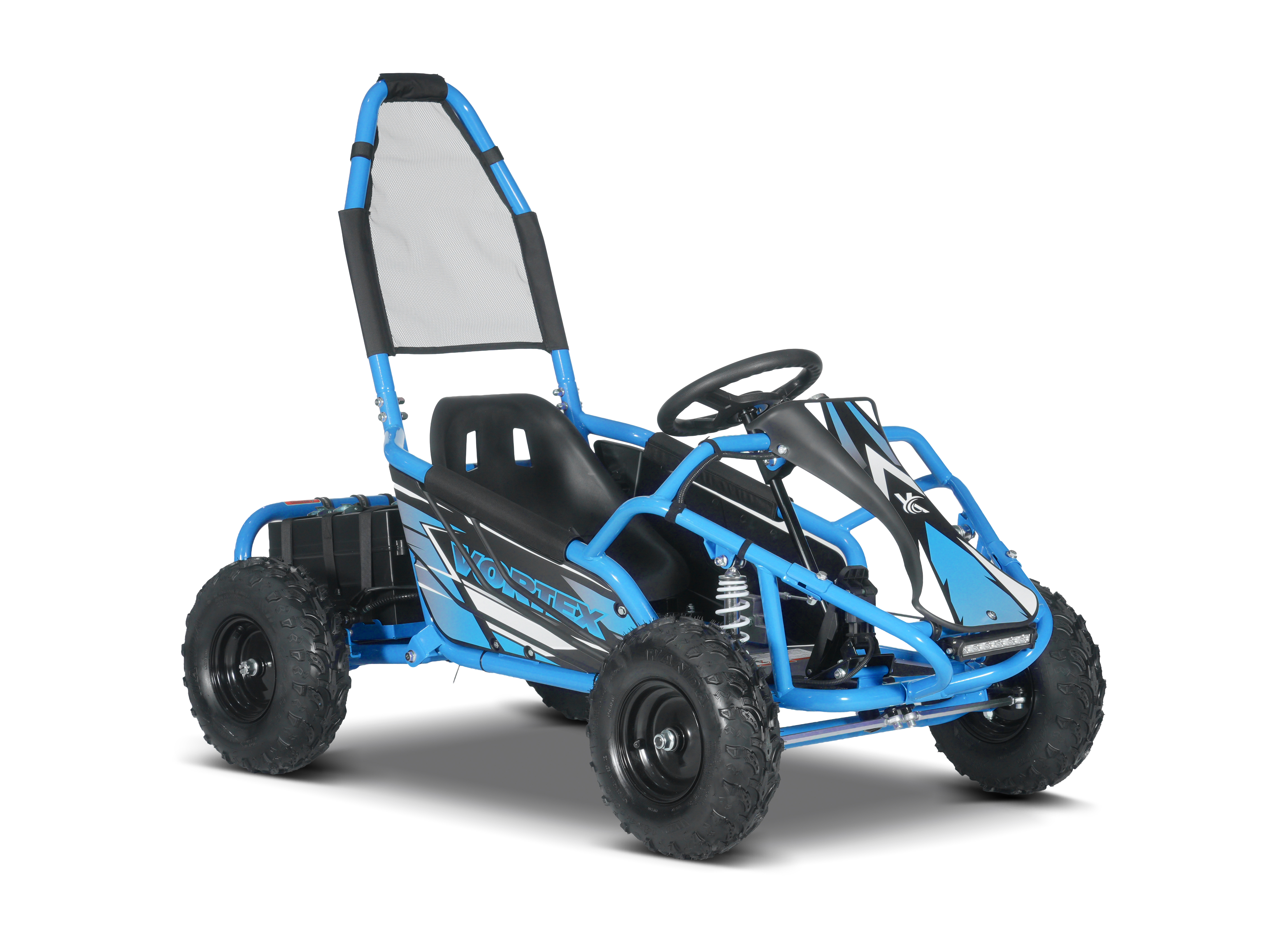 48V Elektro Kinder Gokart Buggy VORTEX blau 1000W Brushless