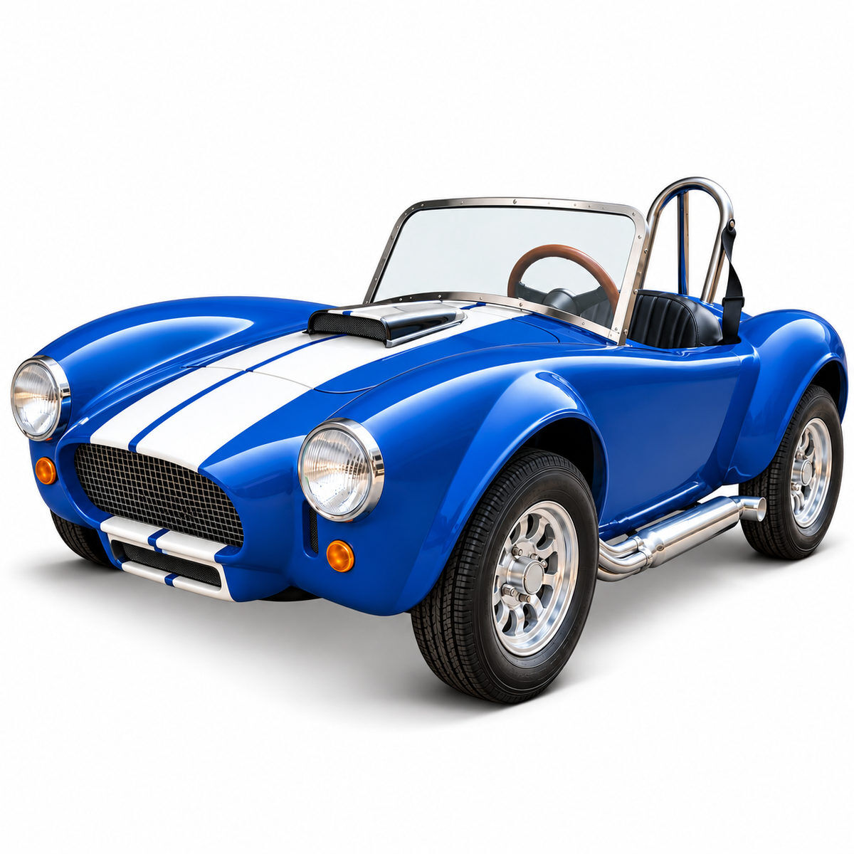 60 V Cobra Shelby detské elektrické autíčko v zelenej farbe – replika