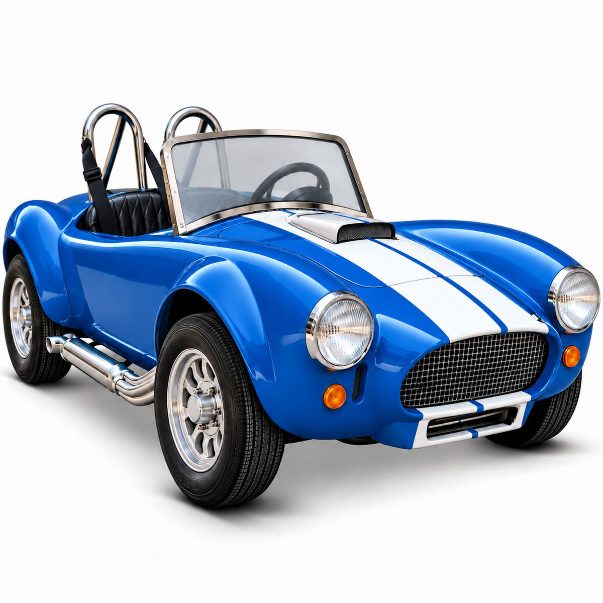 60 V Cobra Shelby detské elektrické autíčko v zelenej farbe – replika